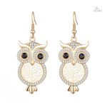 Boucles d'oreilles chouettes porte-bonheur