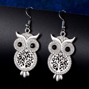 Bijoux chouettes de la nuit, accessoire porte-bonheur