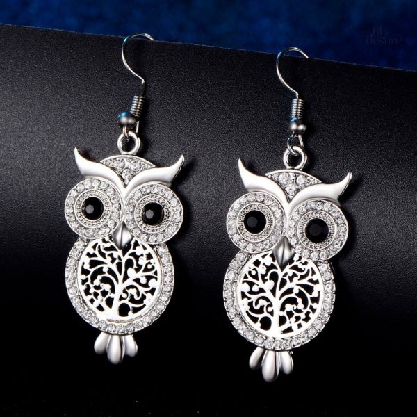 Bijoux chouettes de la nuit, accessoire porte-bonheur