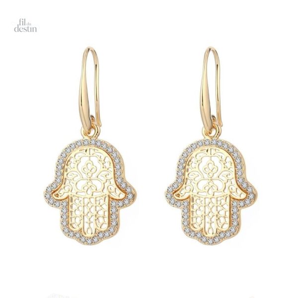 boucles-oreilles-des-mains-de-fatma-serties-1 Boucles d'oreilles serties de la main de Fatma, symbole porte-bonheur