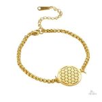 Bracelet porte-bonheur avec motif fleur de vie