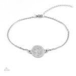Bracelet avec médaille religieuse de Saint Benoit
