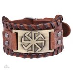 Bracelet porte-bonheur avec symbole Kolovrat