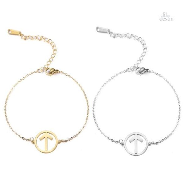Bracelet avec symboles vikings traditionnels
