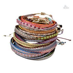 Bracelet de l'amitié brésilien épais en couleur vive