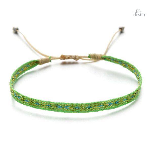 Bracelet de l'amitié brésilien épais en couleur vive - vue 7