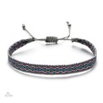 Bracelet d'amitié brésilien en tissu, couleur vibrante
