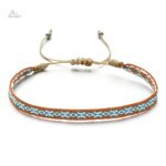 Élégant bracelet d'amitié brésilien, tissé à la main