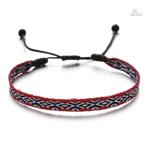 Porte-bonheur brésilien, bracelet avec motifs traditionnels