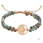Bracelet arbre de vie avec pierres tressées