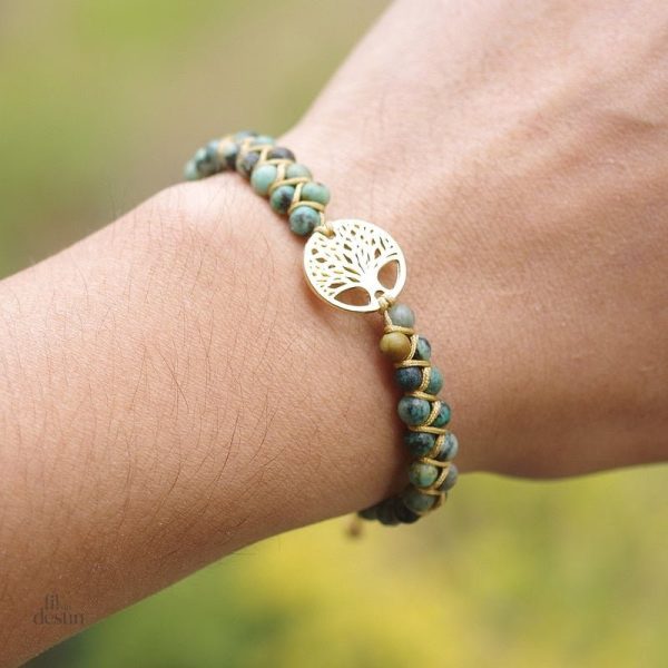 Bracelet unique évoquant croissance et harmonie