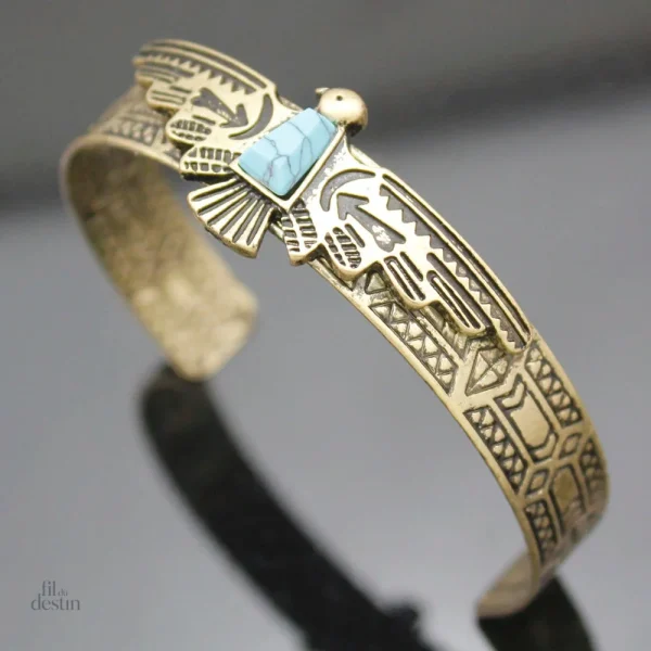 Bracelet inspiré de l'oiseau-tonnerre, symbole de puissance