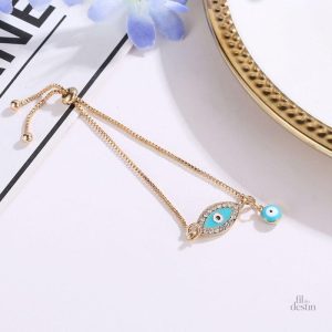 Accessoire de protection Nazar, bracelet charmant aux deux motifs