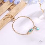 Bracelet avec symbole Nazar Boncuk, artisanat culturel unique