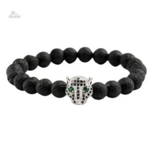 Bracelet en hommage au jaguar, amulette de chance et de spiritualité