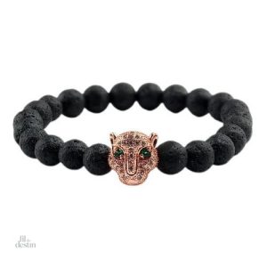 Design unique jaguar, bracelet porte-bonheur pour un style authentique