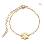 Bracelet lotus fin, un accessoire porte-bonheur élégant