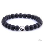 Bracelet porte-bonheur Taijitu en pierres naturelles
