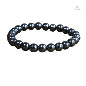 Bracelet magnétite porte-bonheur en pierre naturelle