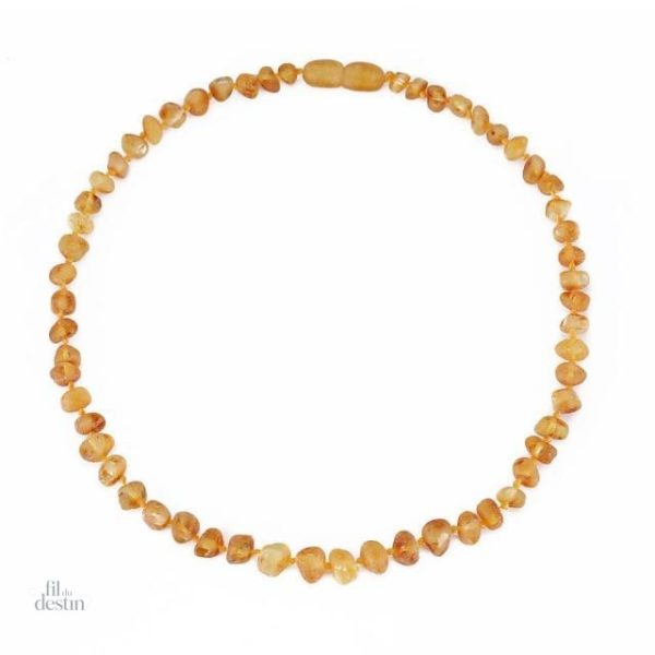 Bracelet porte-bonheur en gemmes d'ambre naturel