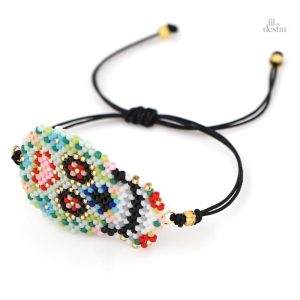 Bracelet décoratif calavera, parfait pour un look unique