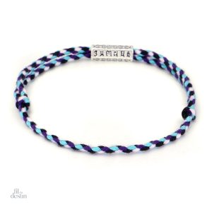Bracelet porte-bonheur avec mantras tibétains