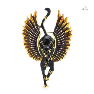 Broche porte-bonheur de la déesse Bastet