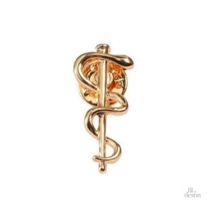 Broche Asclépios, symbole de guérison et de protection