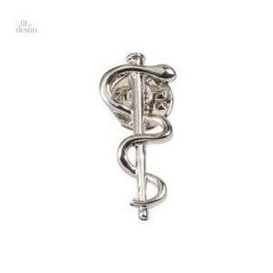 Broche porte-bonheur Asclépios, design élégant et mystique