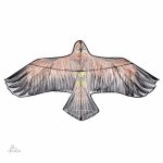 Cerf-volant porte-bonheur, motif Taka captivant et unique