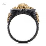 Bijou chevalière lion, accessoire inspiré de la royauté
