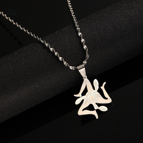 Amulette Trinacrie, ornée de motifs siciliens uniques