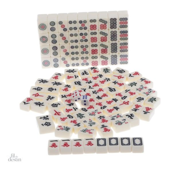 Accessoire Feng shui : jeu de Mahjong authentique