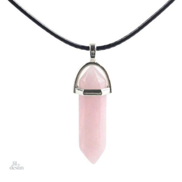 Bijou porte-bonheur en cristal hexagonal