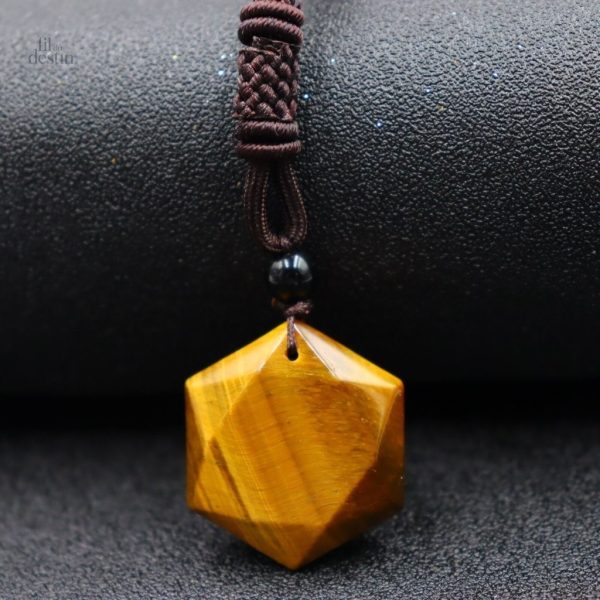 Collier unique dodécaèdre, idéal pour l'énergie positive