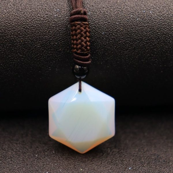 Accessoire de guérison, collier dodécaèdre élégant