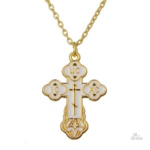 Collier porte-bonheur avec croix de Saint Nicolas