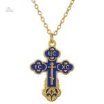 Pendentif croix de Saint Nicolas en collier porte-bonheur