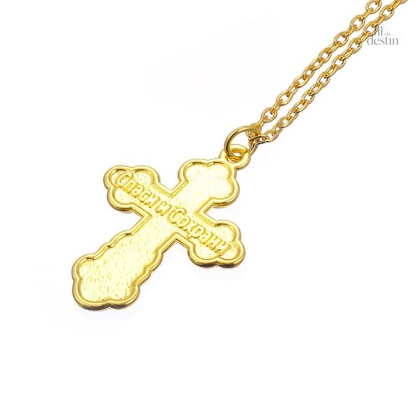 Accessoire spirituel : collier avec croix de Saint Nicolas