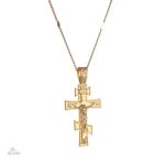 Collier croix orthodoxe russe en tant que porte-bonheur