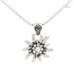 Collier porte-bonheur avec fleur d'Edelweiss