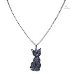 Collier noir porte-bonheur pour chat