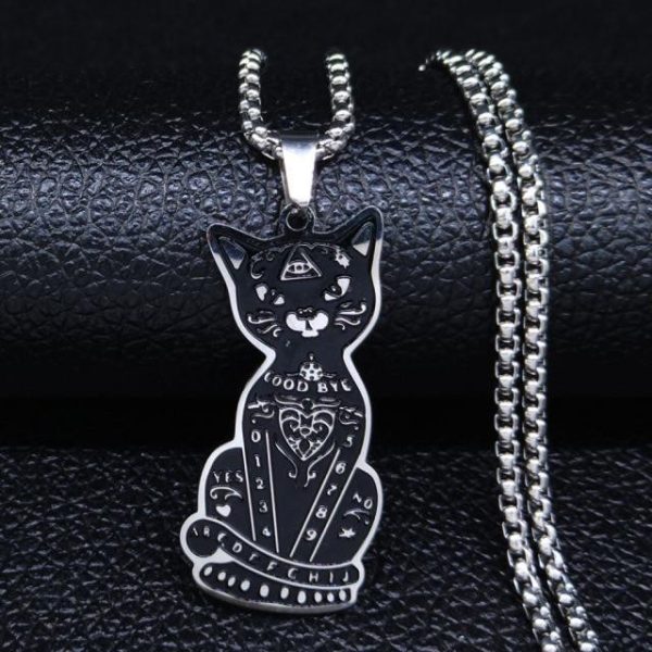 Collier élégant pour chat noir chanceux