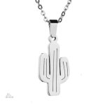 Collier cactus désert américain, symbole porte-bonheur