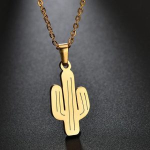 Pendentif cactus du désert, accessoire unique et inspirant