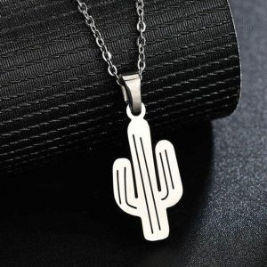 Collier porte-bonheur cactus, reflet de la nature sauvage