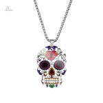 Design de collier calavera, symbole de la vie