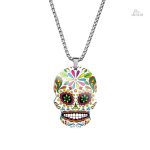 Collier méxicain, hommage à la culture calavera