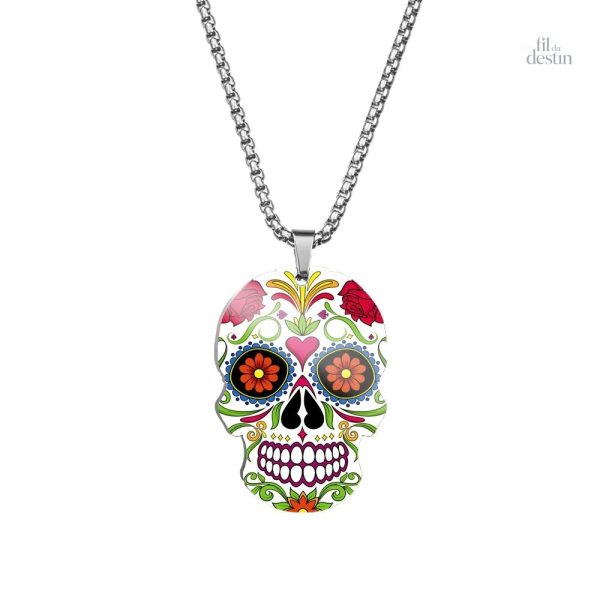 Bijou coloré évoquant le festival des morts