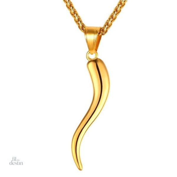 Collier cornicello, symbole porte-bonheur italien